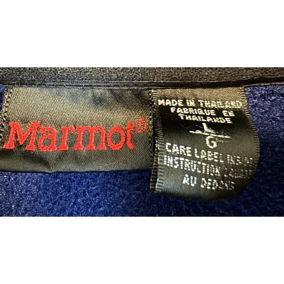Marmot Womens Full Zip Fleece Jacket Size Large Blue, Sleeve Zip Pockets! - Picture 5 of 11